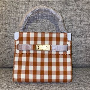 Tory Burch Lee Radziwill Gingham Petite Double bag